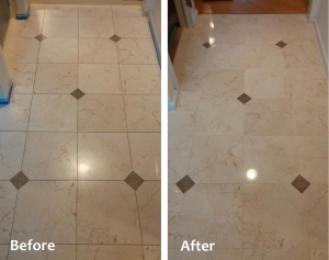 Before and After Marble Restoration