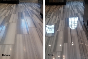 Marble Floor Restoration - Before and After