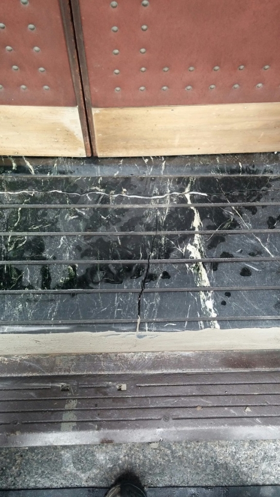 The Marble Restoration Company - Crack Repair (Before)
