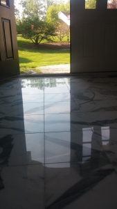 After - Statuario Marble Floor